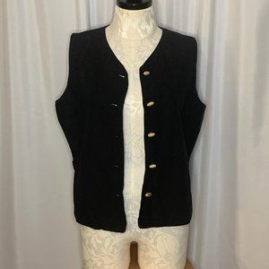 ANN TAYLOR Women's US Sz14 Black Vest